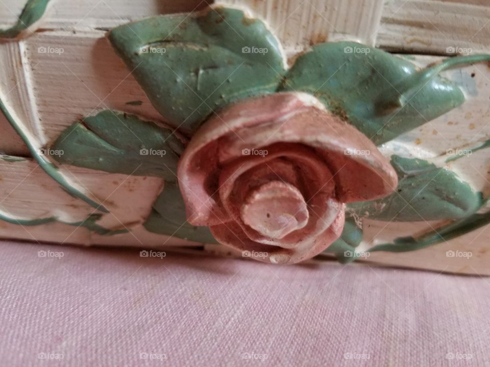 pink ceramic flower