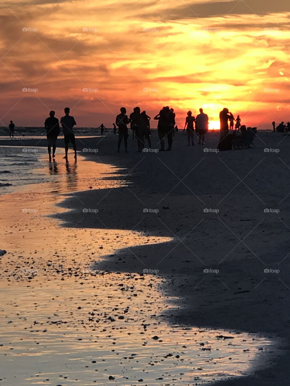 Beach Sunset Watchers