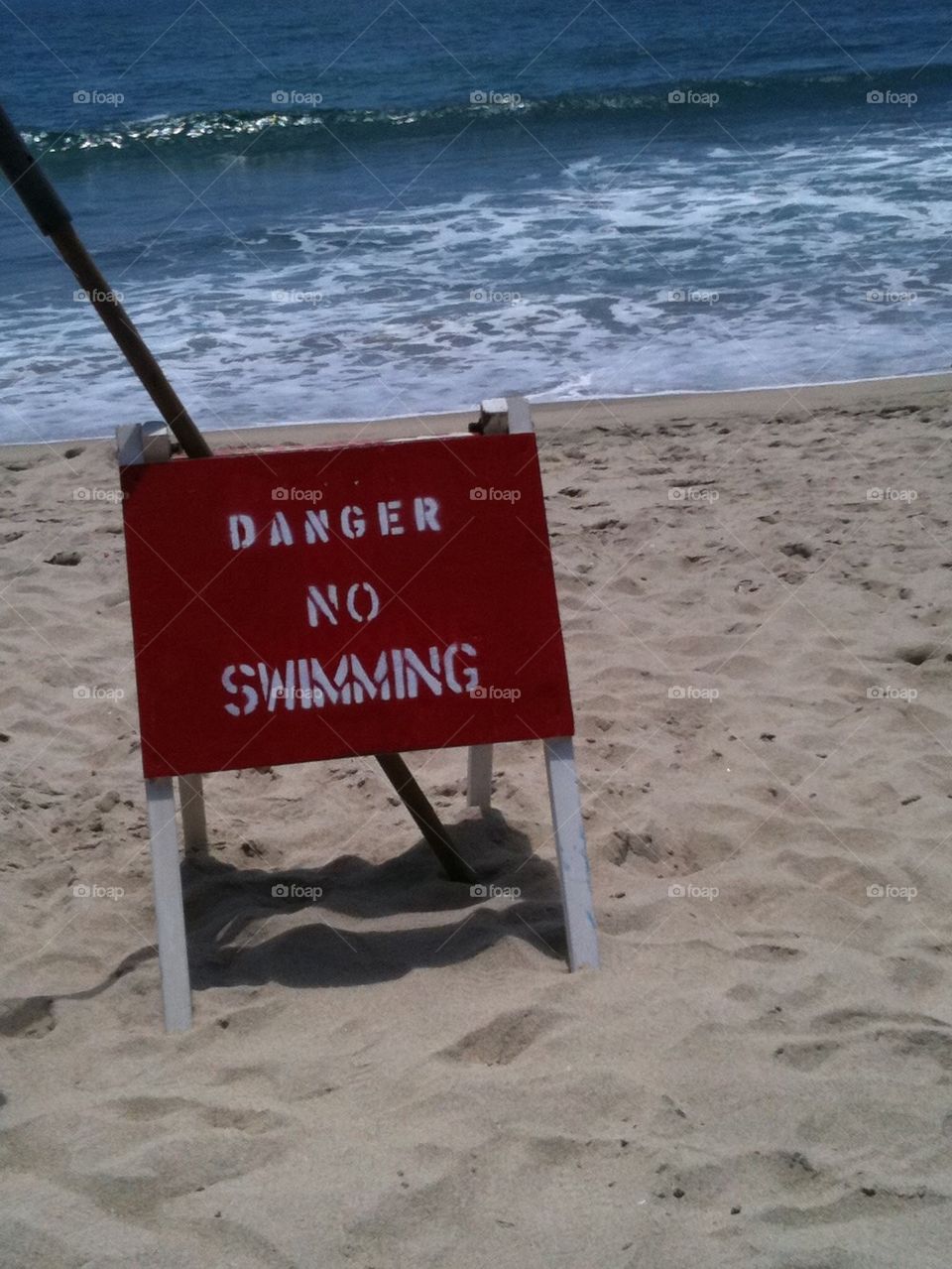 No Swimming Sign