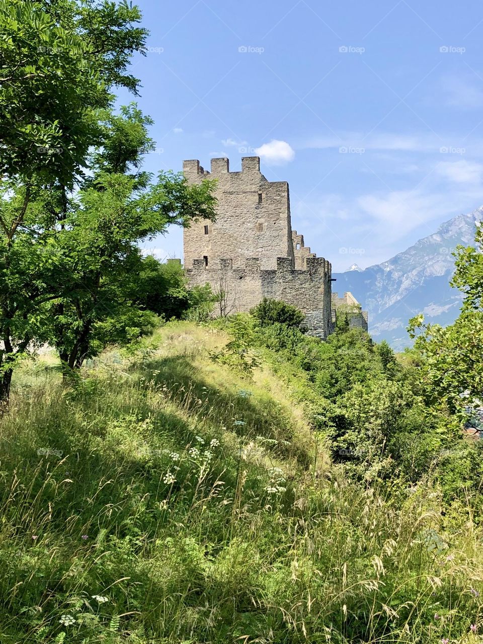 old ruin tourbillon in sion