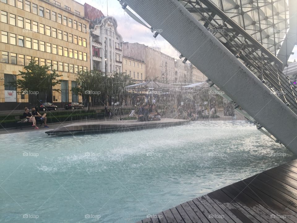 Fountain of Freedom in Wroclaw