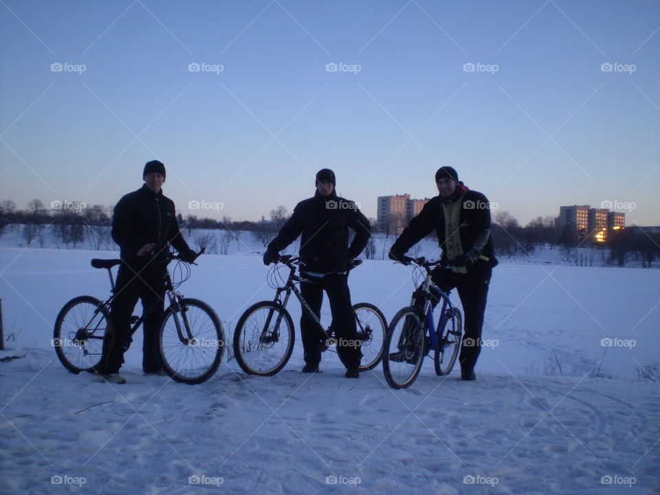 cycling at winter