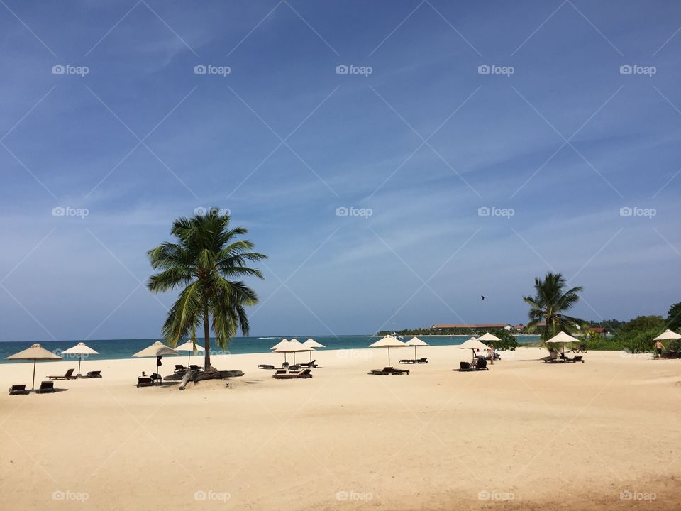 Sri Lanka Beach . East coast inspection tour