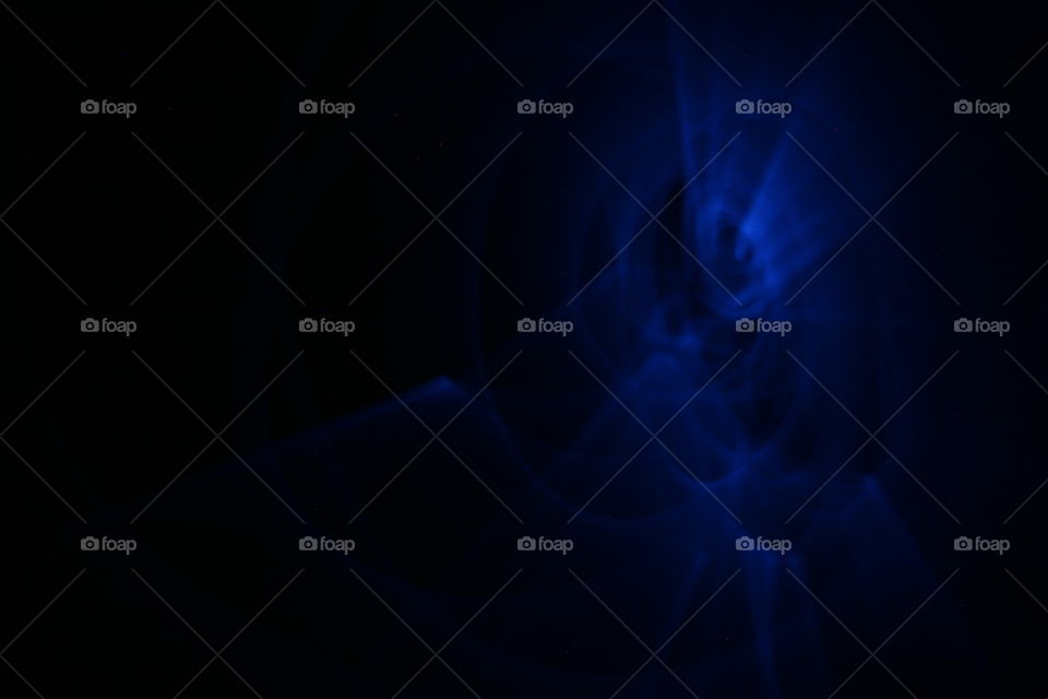 light painted blue hole