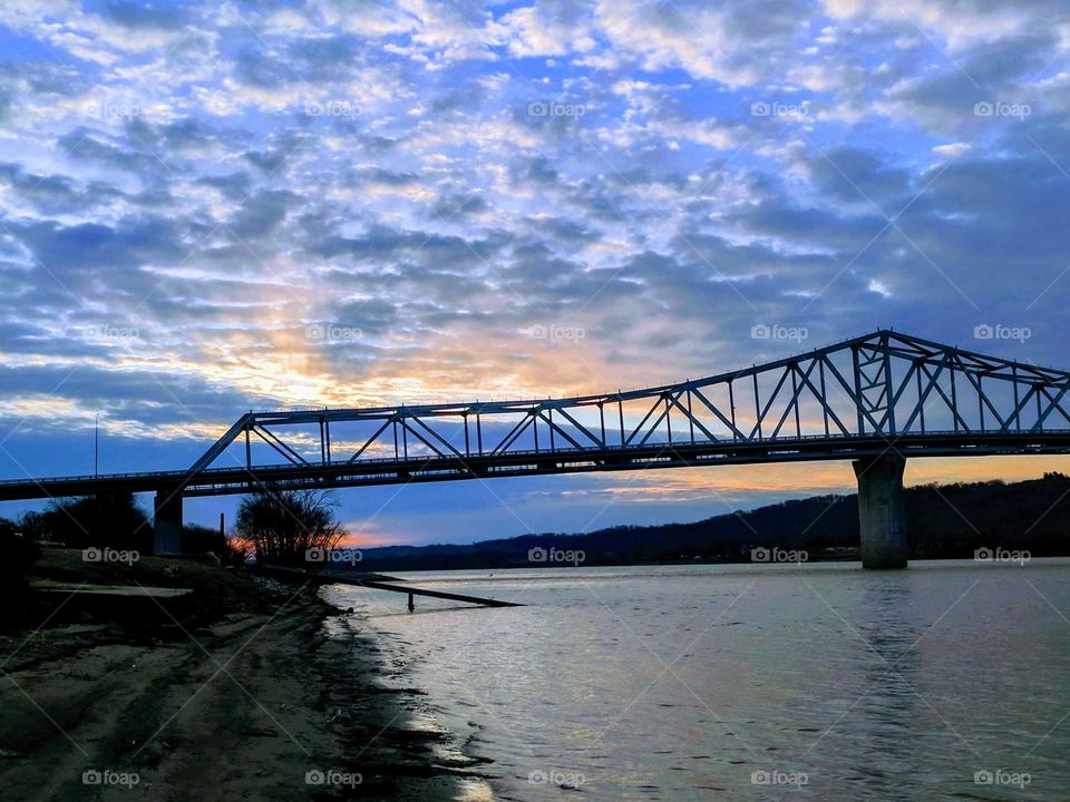 sunrise on the river