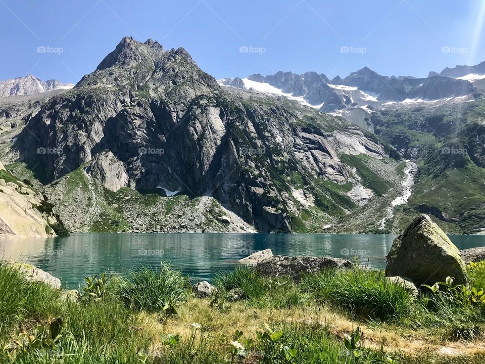 Gelmersee Swiss Mountain 