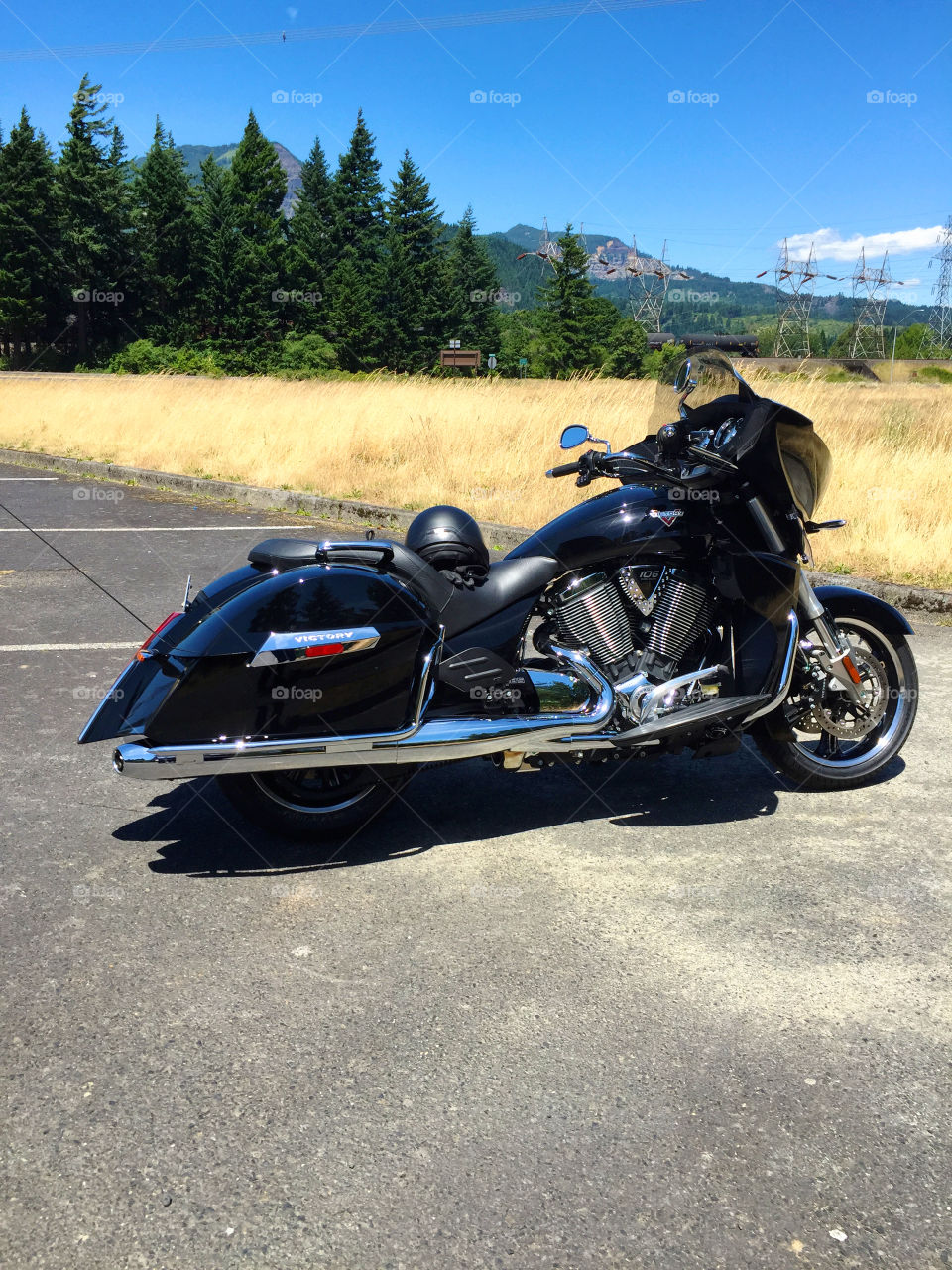 2015 Victory Cross Country. Scenic View at Bonneville Dam With My 2015 Victory Cross Country Motorcycle
