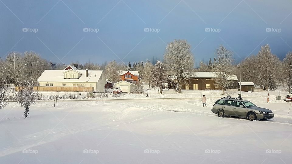 Winter village