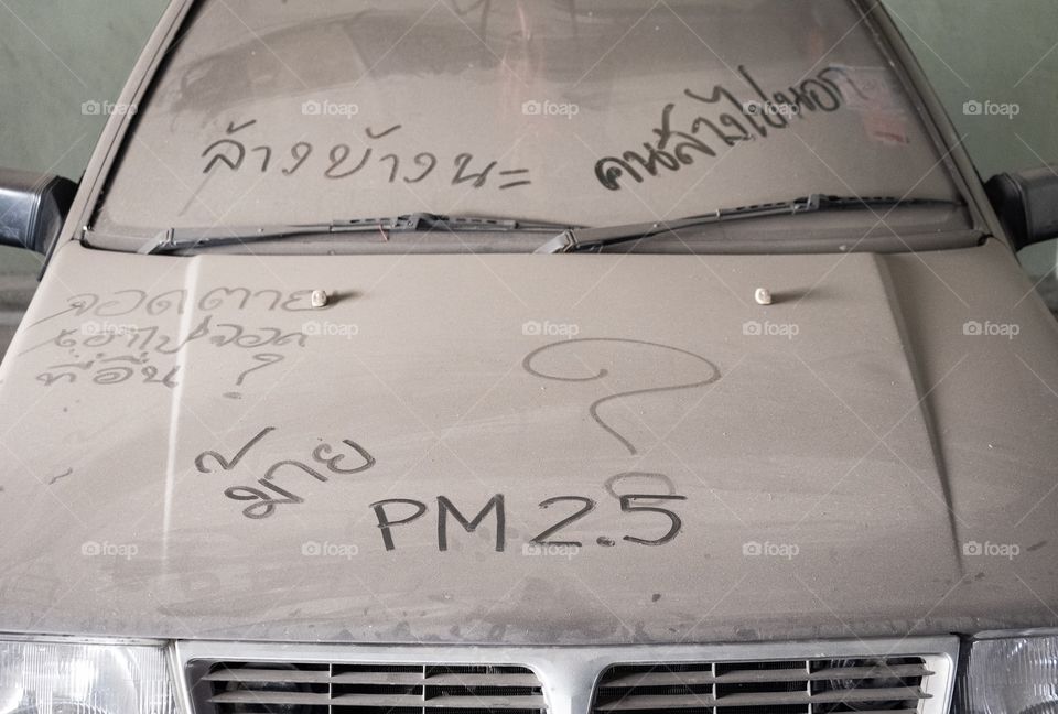 PM 2.5 collect on the car