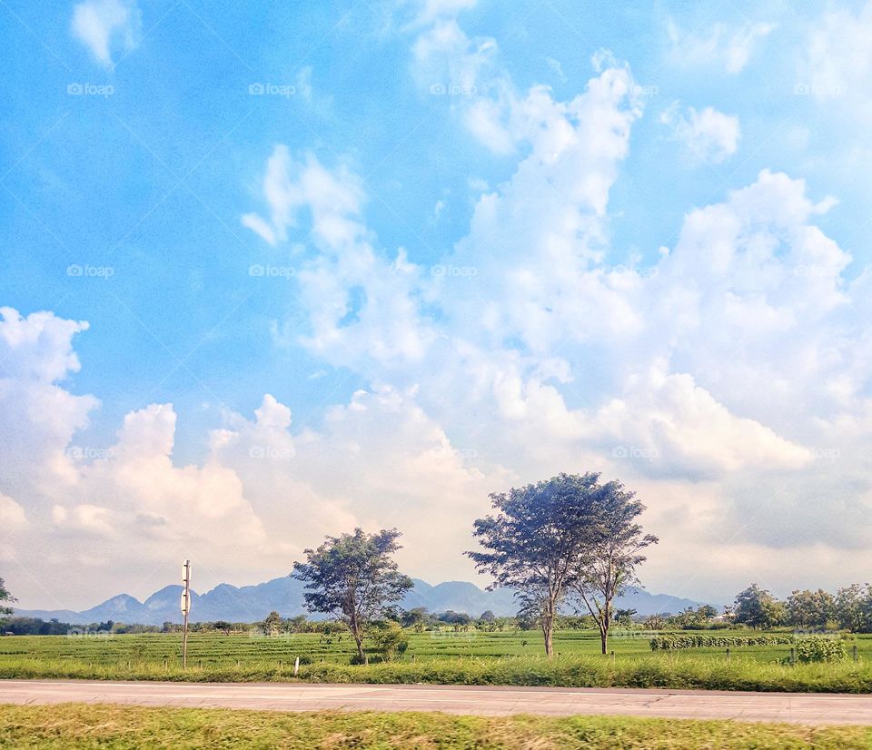 Amazing the panorama of the road.