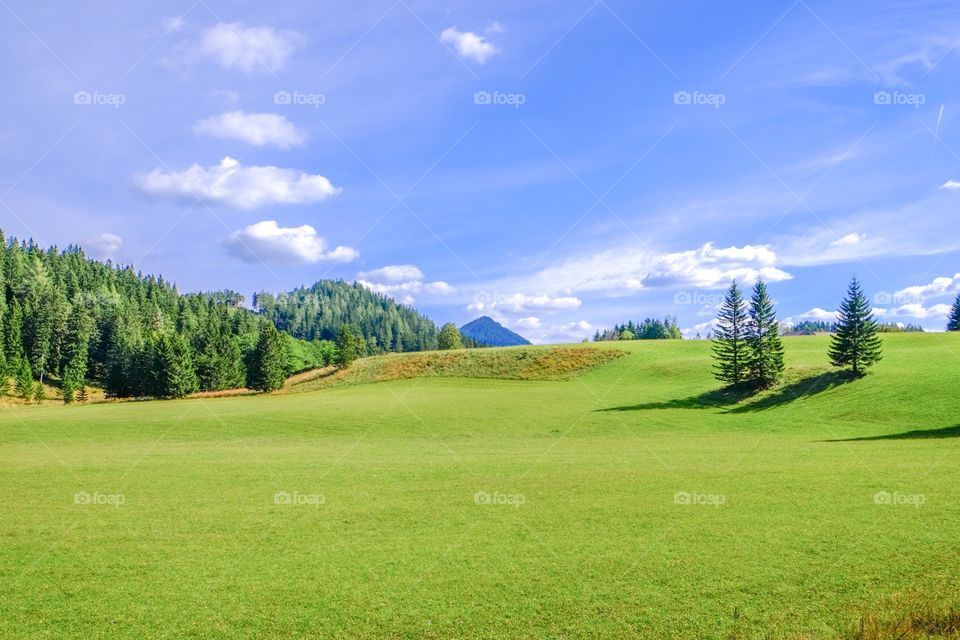 Landschaftsaufnahme in Österreich.
