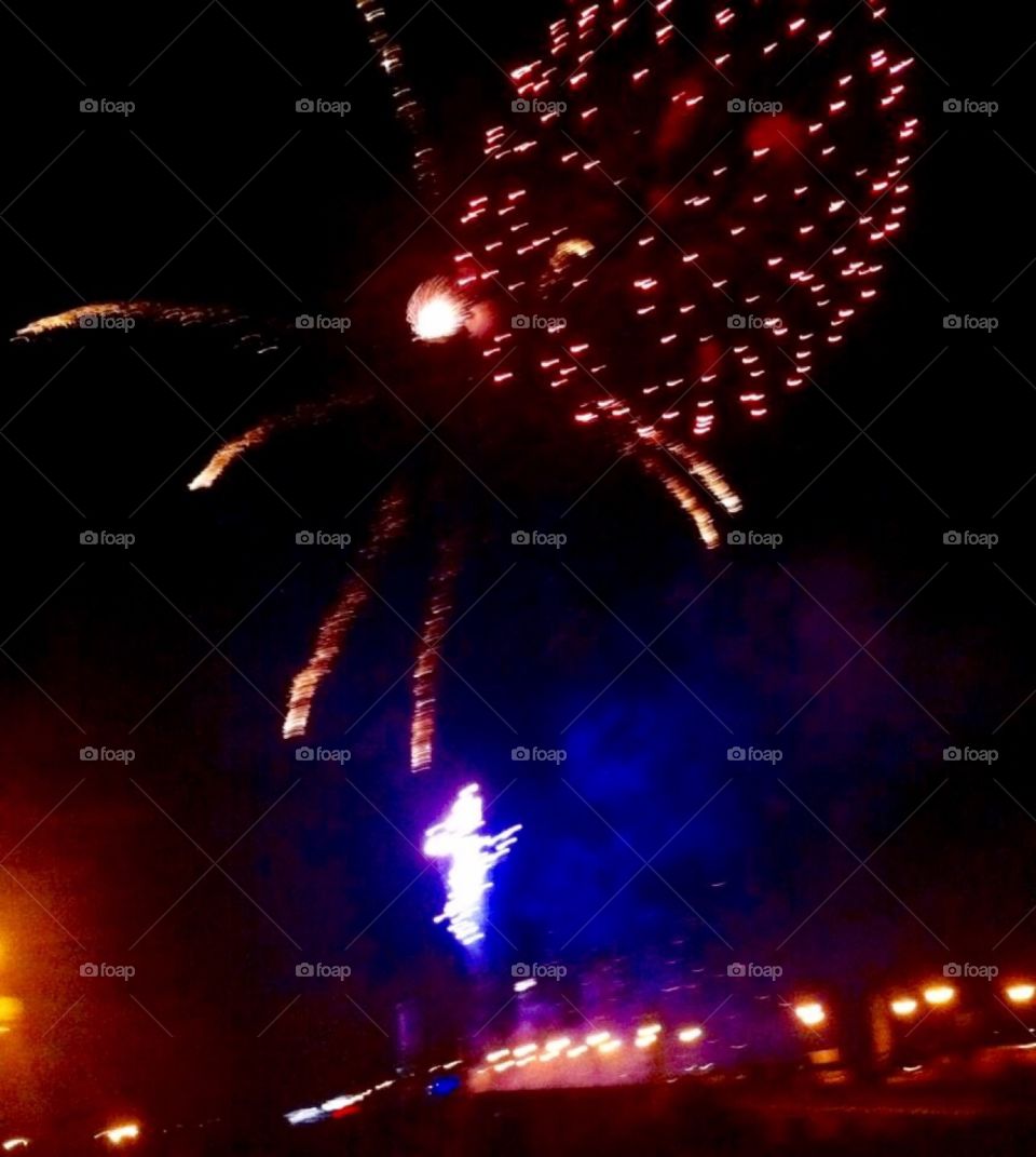 Fireworks in Springfield MA Summer of 2016 
