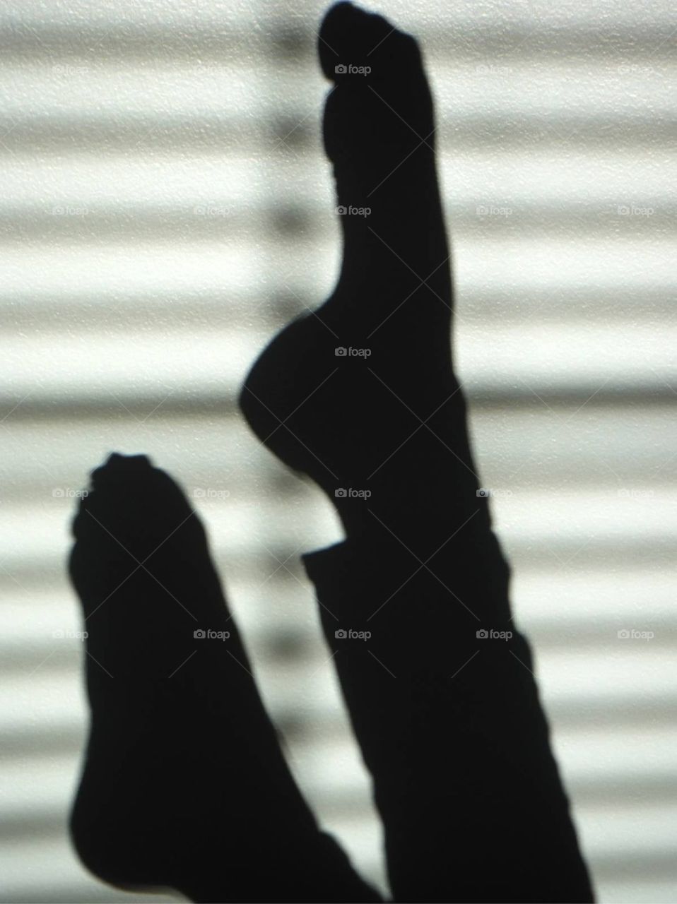 Foot shadow selfie