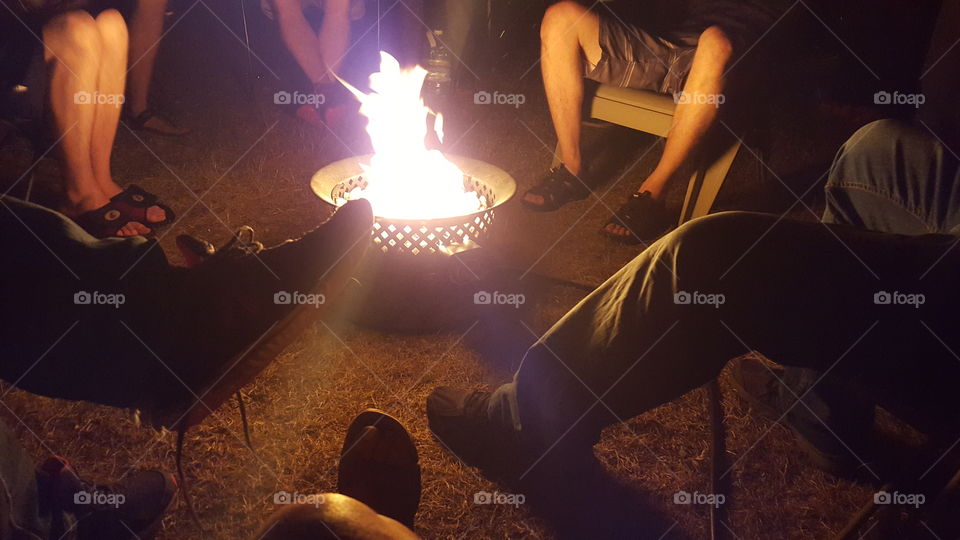 Around the fire