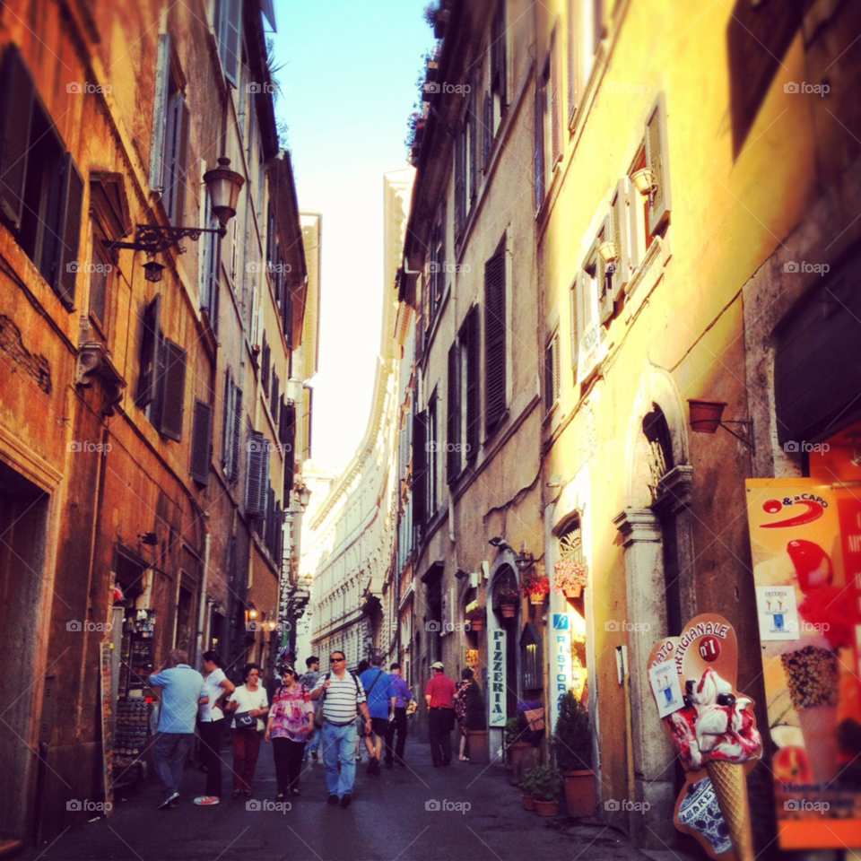 road rome building walk by KengPP