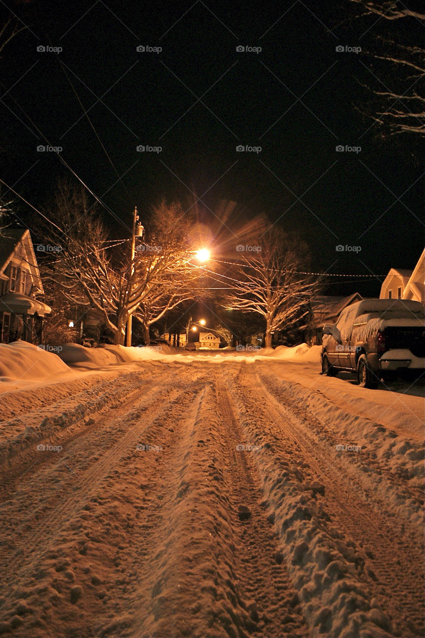 snow winter street city by somebeach