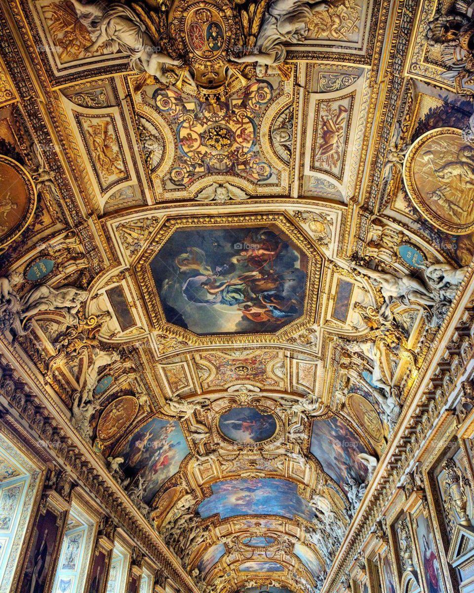 Ceiling in The Louvre Museum