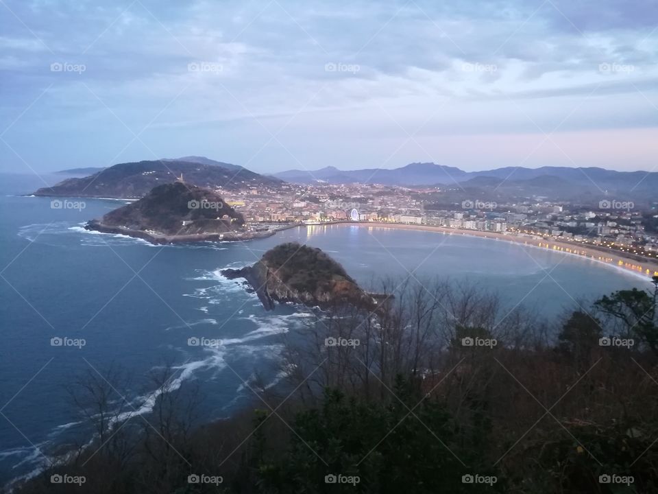 san sebastian view from the top