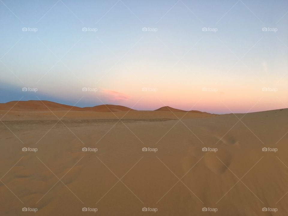 Desert, Landscape, Dune, Sunset, Wasteland
