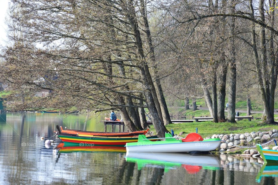 colorful boats