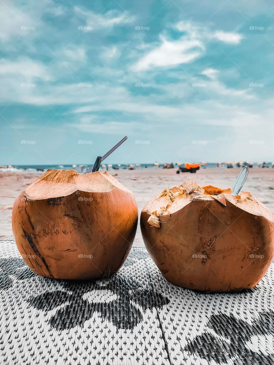 fresh coconut.