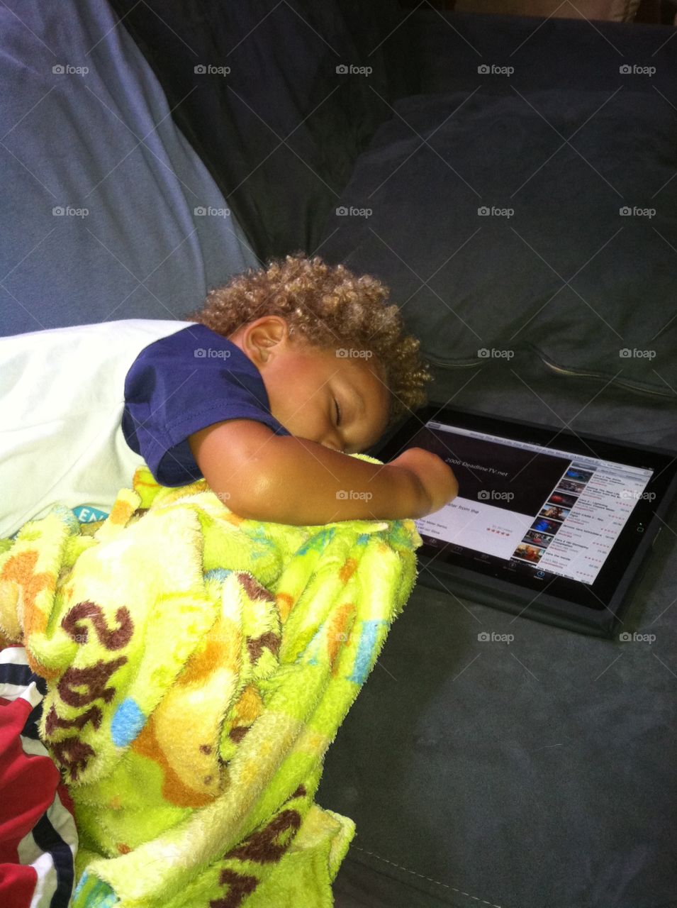 A boy and his iPad 