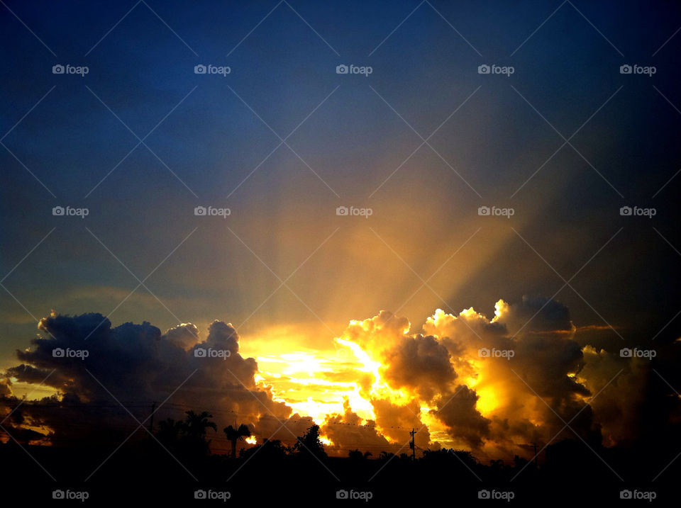 sky light sunset clouds by robert_villena