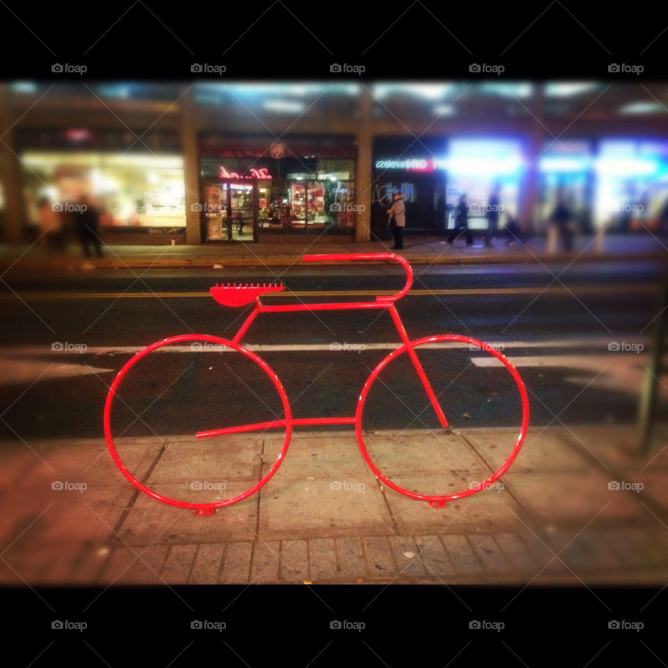 street red bike art by AymPhotoS