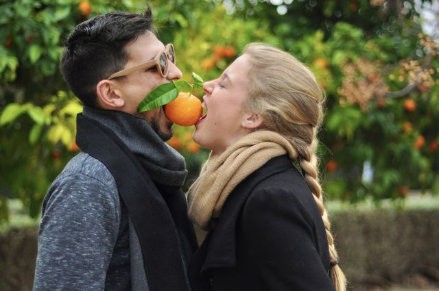 Orange Couple 