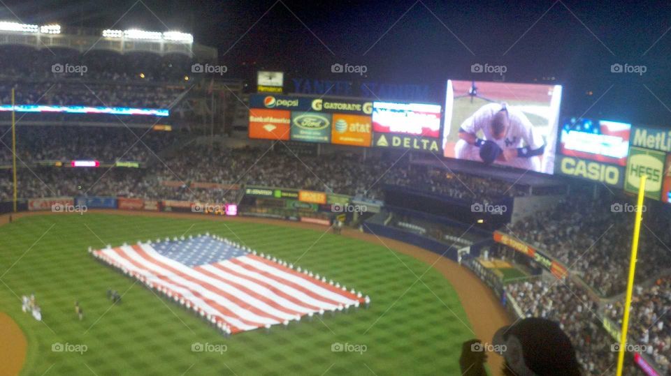 Yankee Stadium American Flag