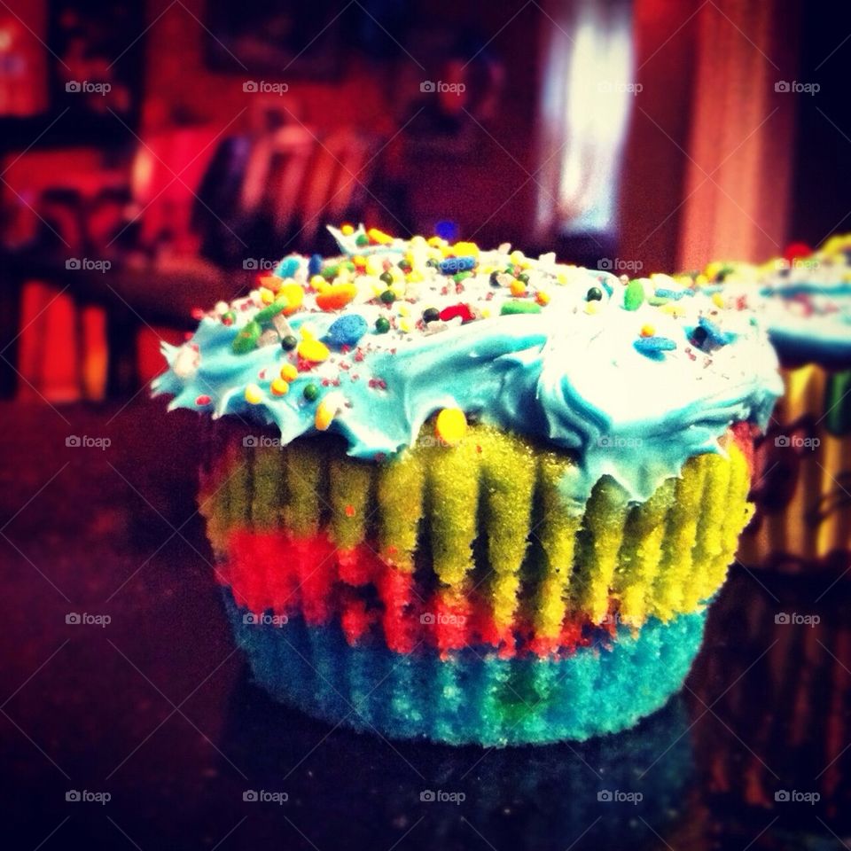 Colorful cupcake