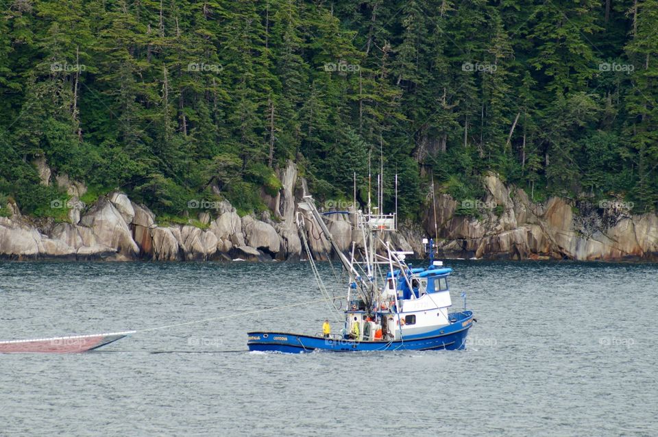 Net fishing in Prince William Sound
