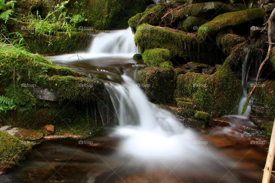 Beautiful small waterfall.