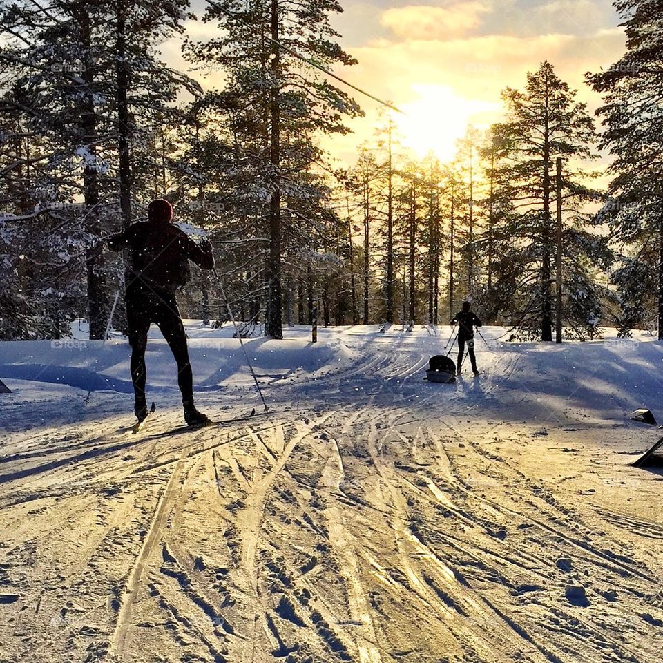 Skiing in Sweden