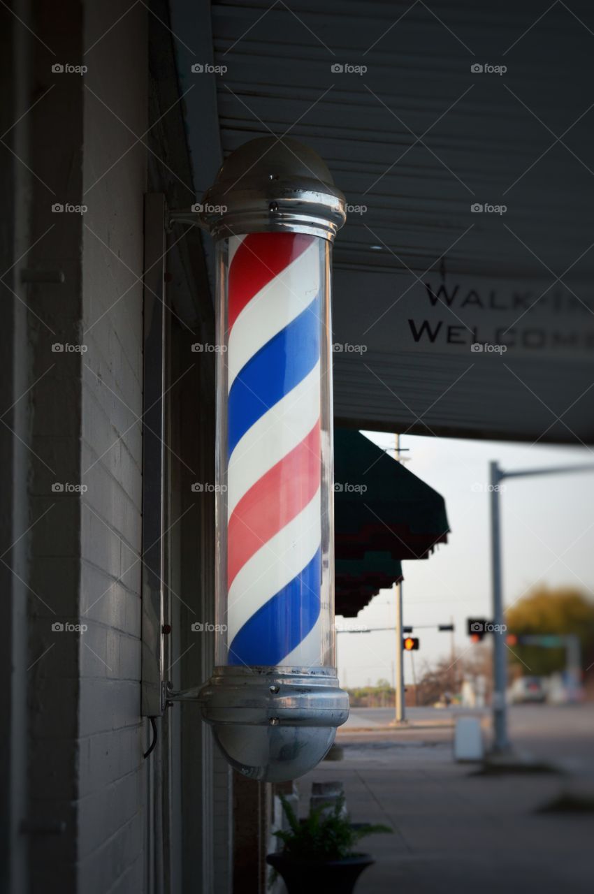 Barber pole. 