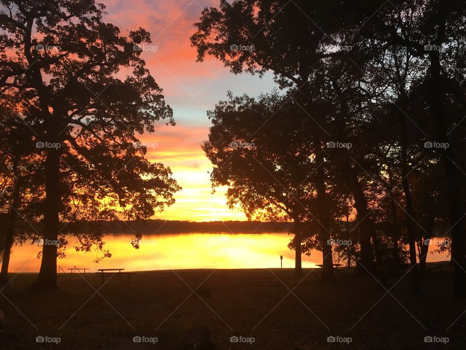 Sunset on Cedar Creek Lake, TX