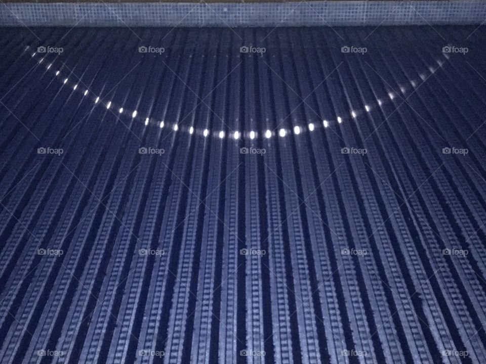 Moon reflection on a blue cover