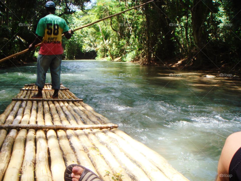 bamboo raft