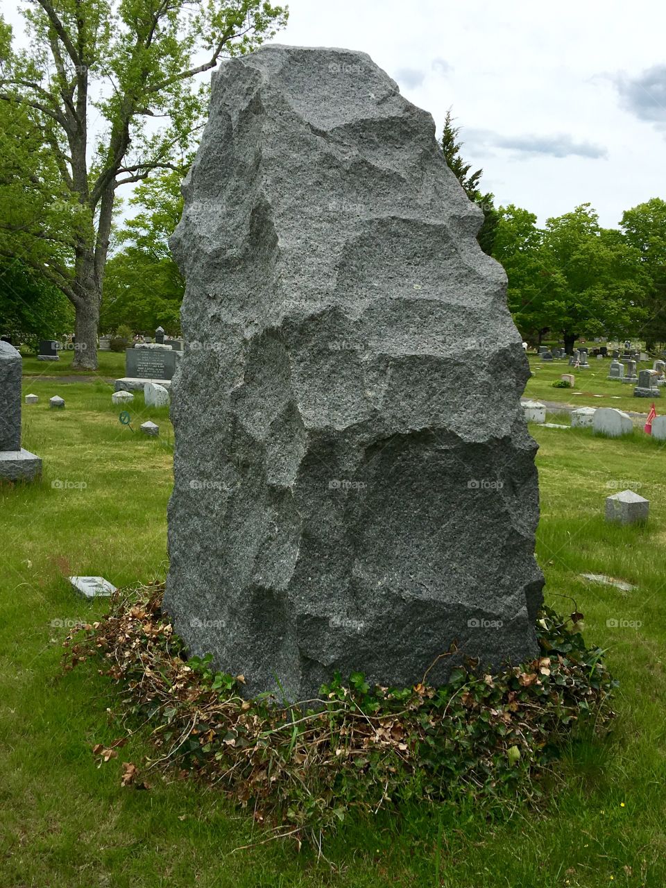 Granite Huge Roughly Done Headstone