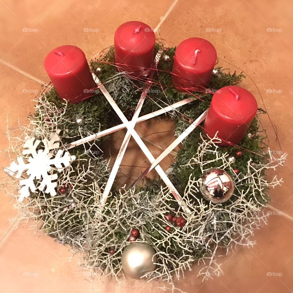 Christmas advent wreath 🎄 