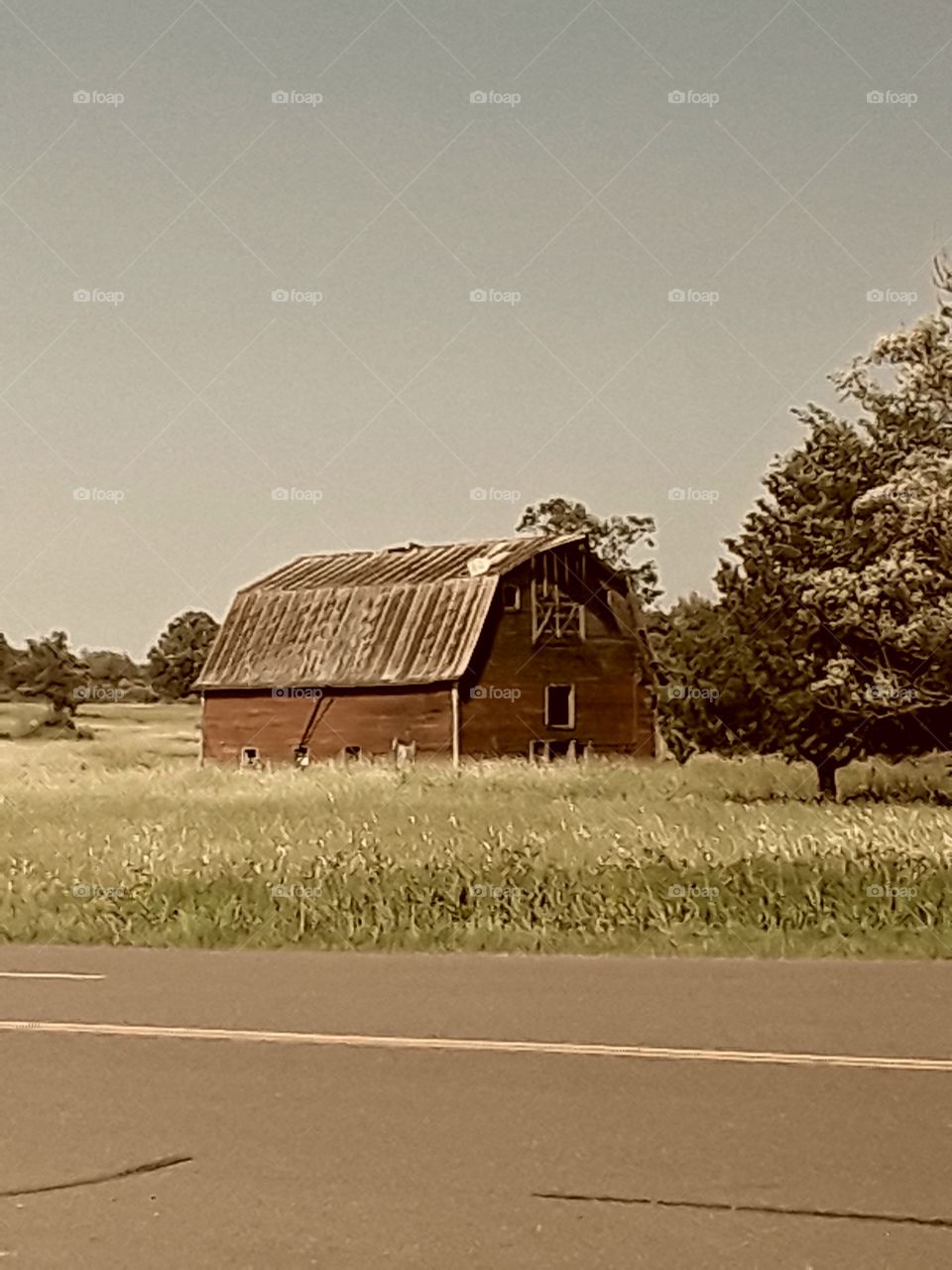 old countryside barn