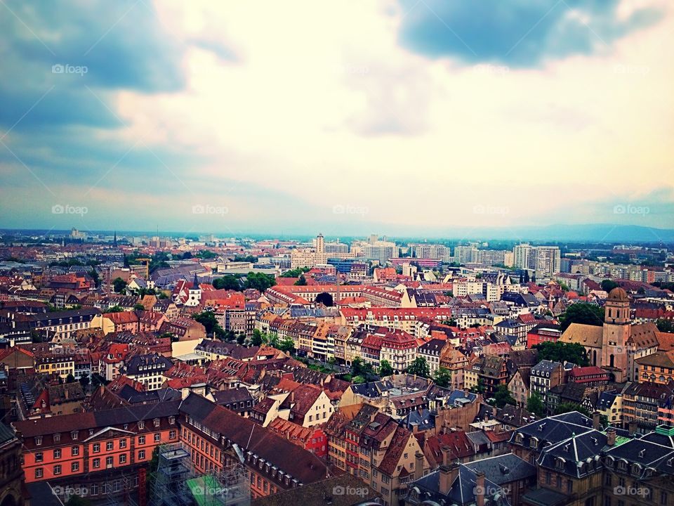 Birds eye view. Strasbourg, France. May 2014 study abroad.