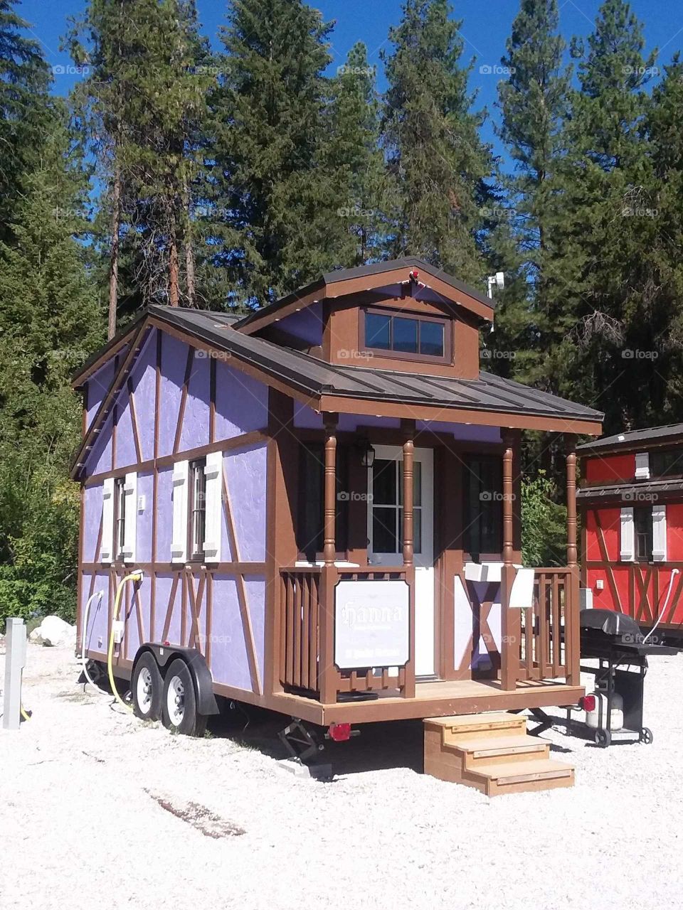 Purple tiny home