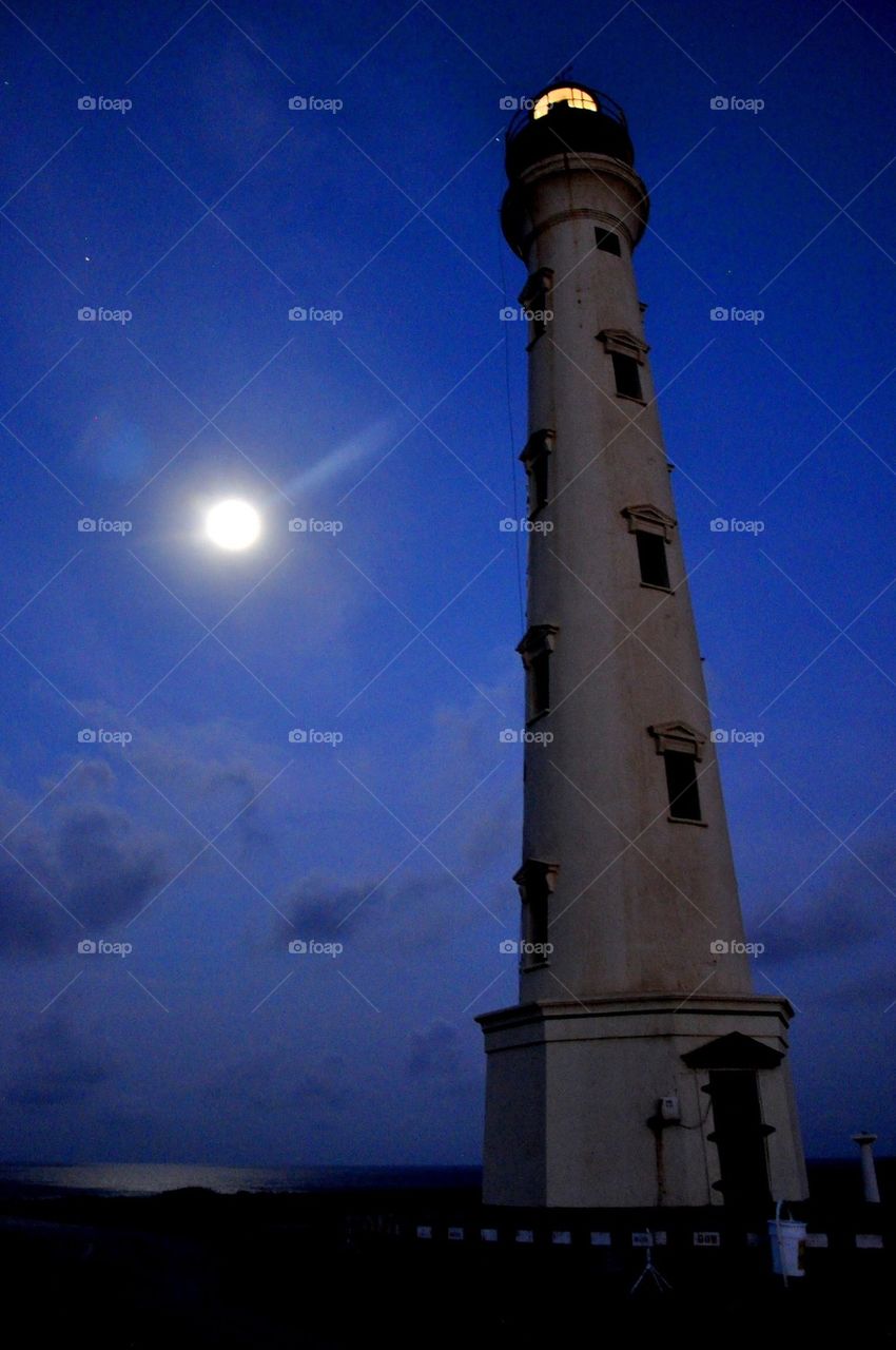 Lighthouse at night