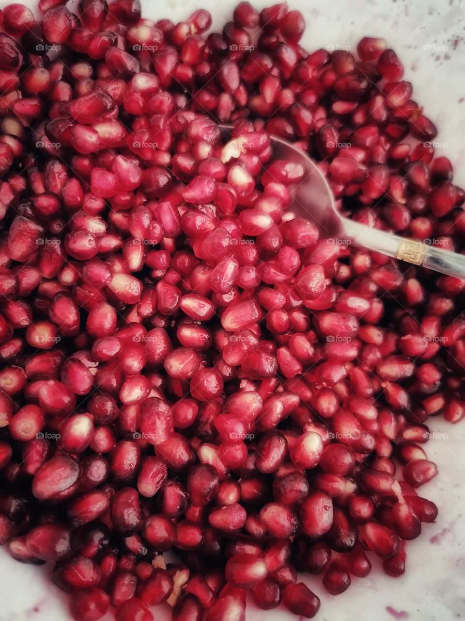 Fruits berry view bio fresh yummy healthy Red spoon view table day part