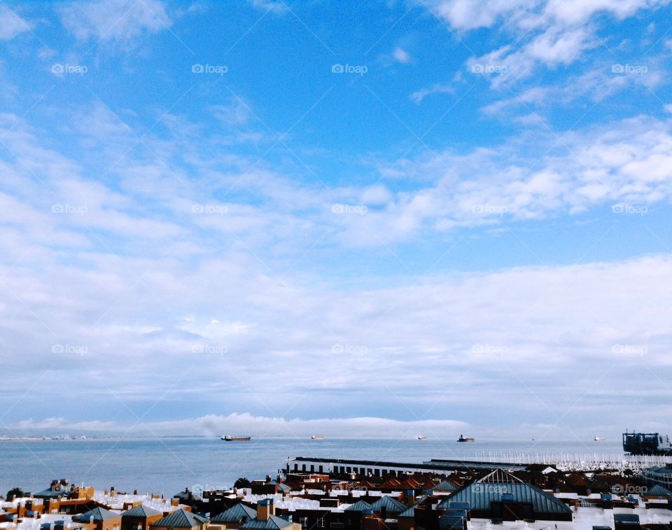 Ocean view from Bay Bridge
SF