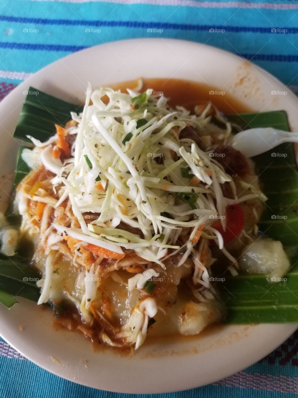 Salvadoran yucca roots cuisine in El Salvador