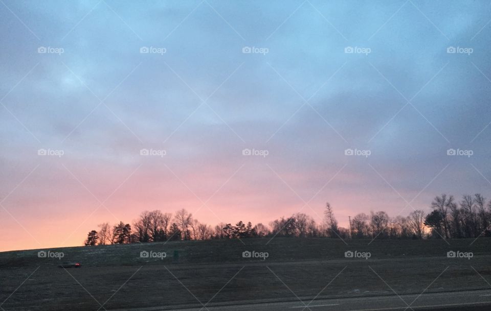 View of storm clouds passing