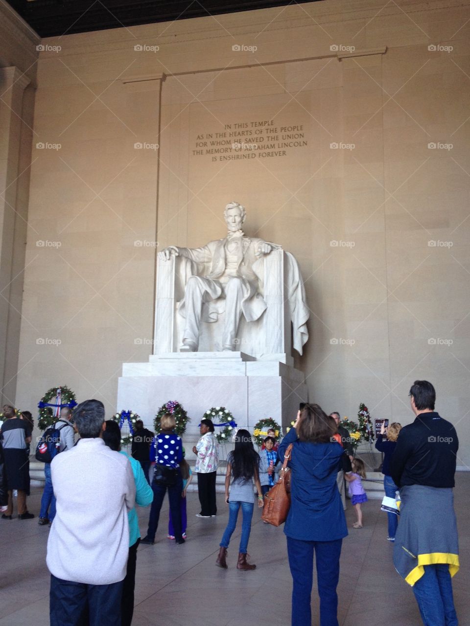 The Lincoln Memorial in a Washington, DC