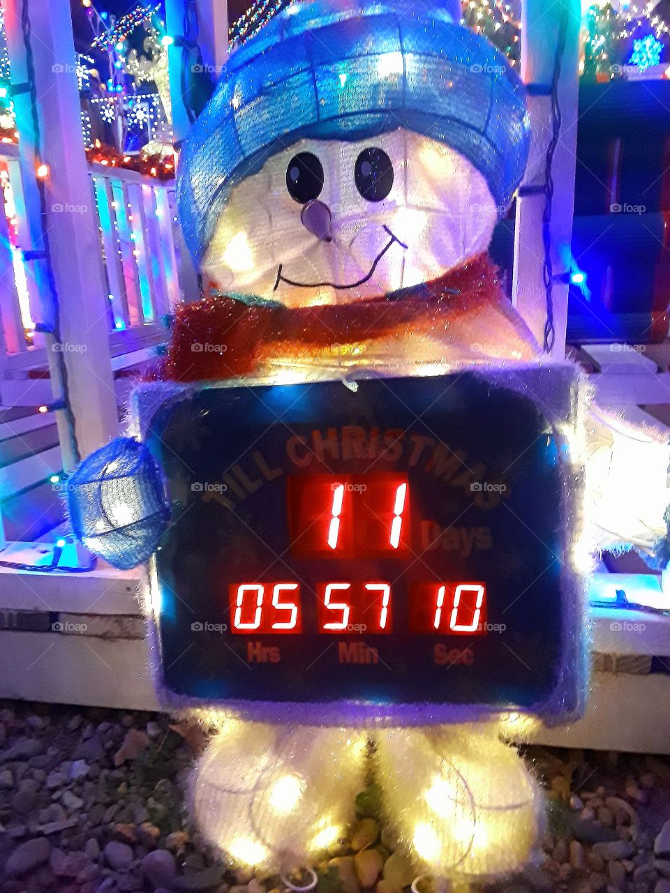 Snowman Christmas Countdown Tracker